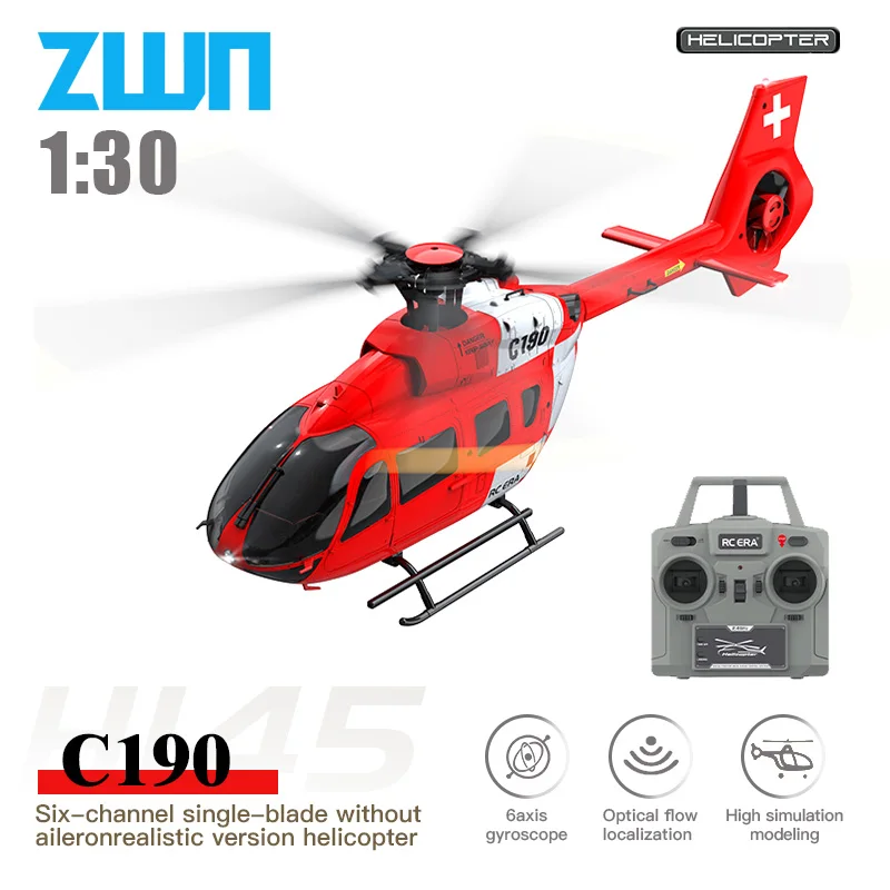Rc Helicopter Case - C190 RC Helicóptero 2.4G 6-Aixs Giroscópio